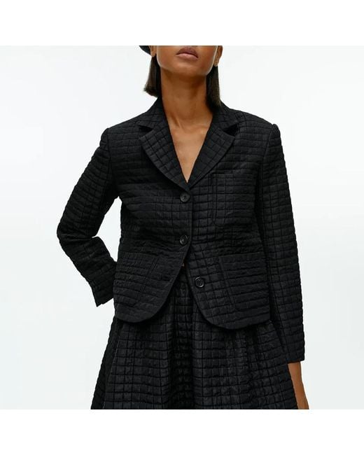 ARKET Black Quilted Blazer