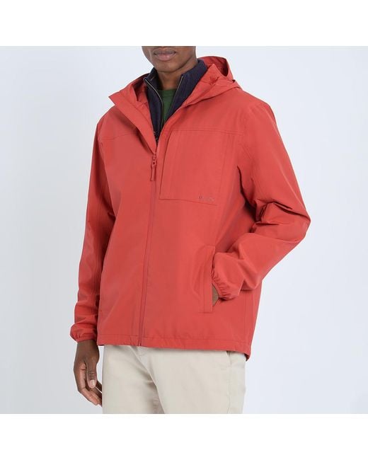 Joules Red Rust Ayston Lightweight Waterproof Coat