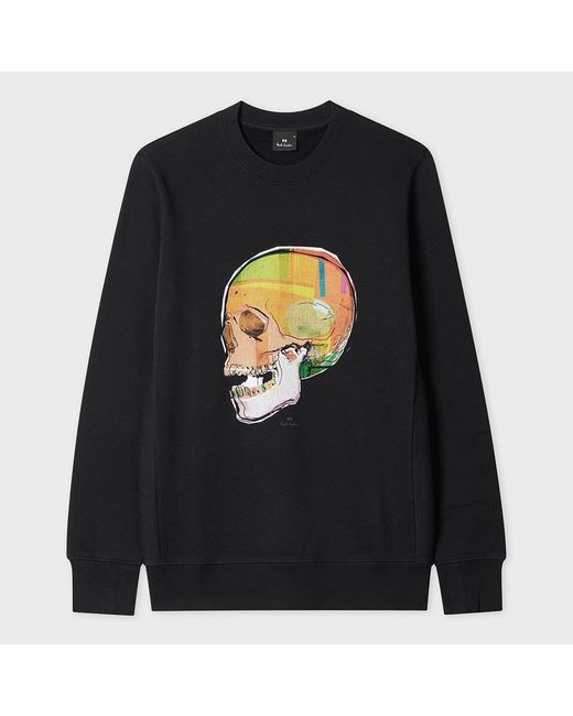 Paul Smith Black Skull Graphic Jumper