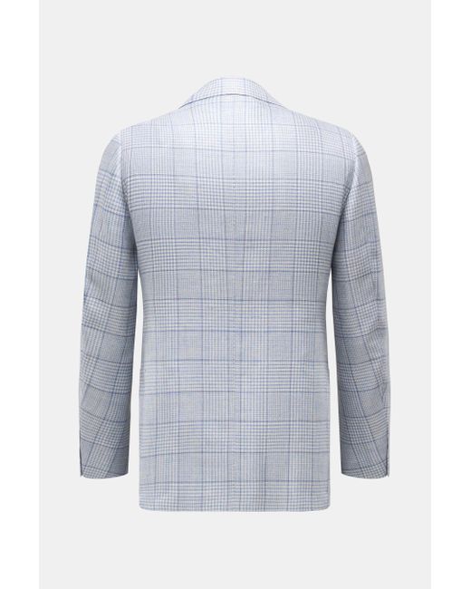 Cesare Attolini Sakko Rauchblau/Creme Kariert in Blue für Herren
