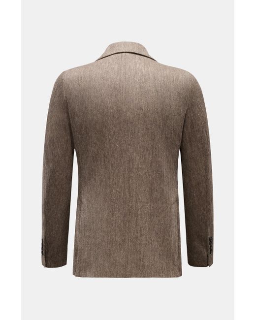 Circolo 1901 Jersey-Sakko Meliert in Brown für Herren