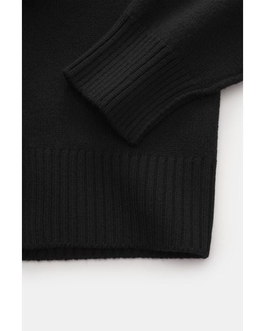 AMI Rundhalspullover in Black für Herren