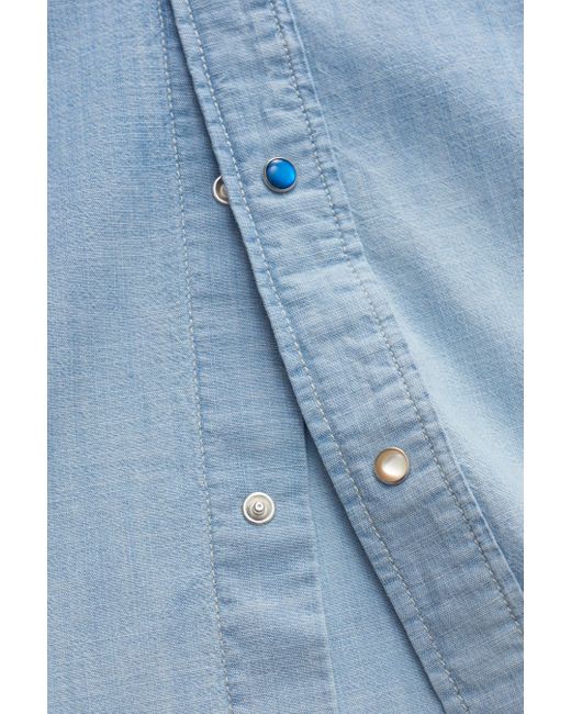 Jacob Cohen Casual Hemd schmaler Kragen in Blue für Herren