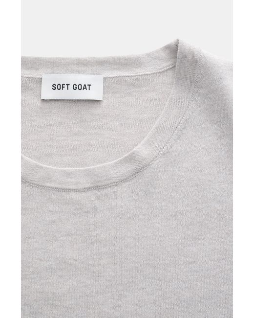 Soft Goat Kurzarmpullover in Gray für Herren