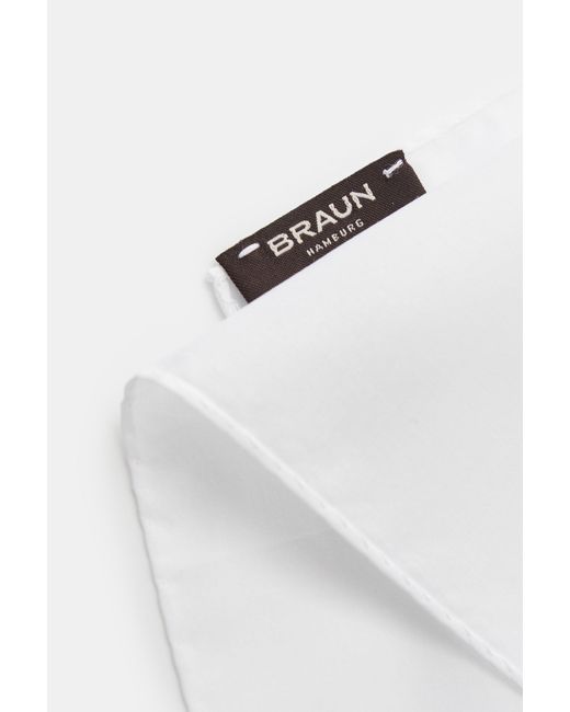 BRAUN Hamburg Einstecktuch in White für Herren
