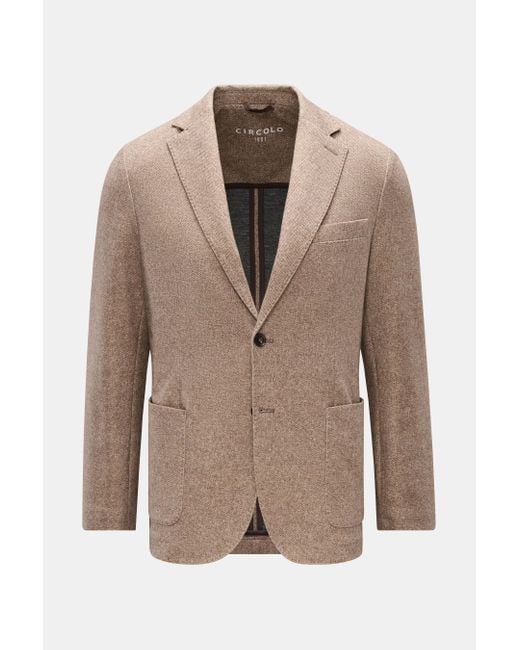 Circolo 1901 Jersey-Sakko/Dunkelbraun Gemustert in Brown für Herren