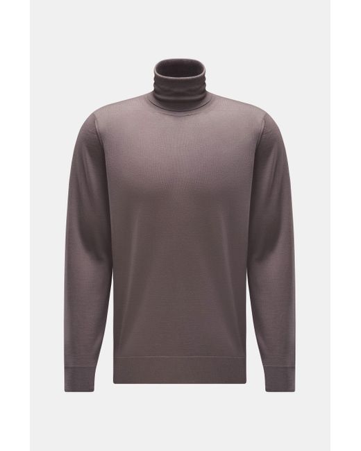 Drumohr Merino Rollkragenpullover in Brown für Herren