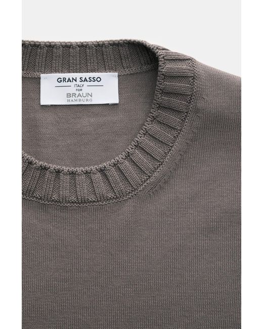 Gran Sasso Kurzarmpullover in Gray für Herren