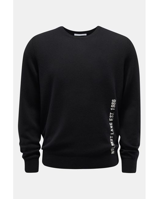 Helmut Lang Rundhalspullover in Black für Herren