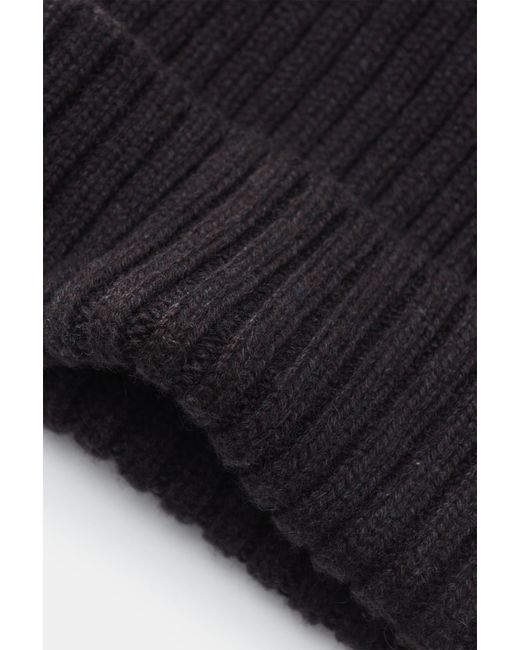 Fedeli Cashmere Mütze 'Bruno' in Black für Herren