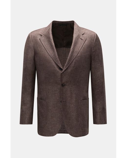 Brioni Sakko 'Amalfi' /Graubraun Kariert in Brown für Herren