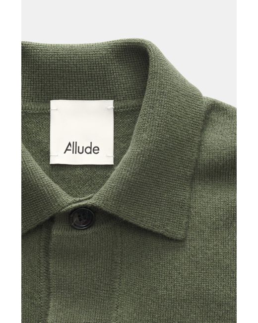 Allude Strickhemd in Green für Herren
