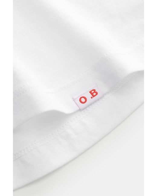Orlebar Brown V-Neck T-Shirt in White für Herren