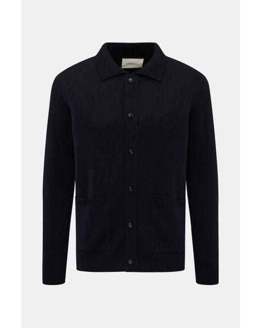 Lisa Yang Cashmere Cardigan 'Maximilian' in Blue für Herren