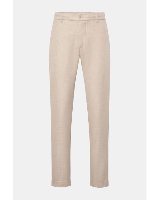 Marco Pescarolo Woll-Joggpants 'Manu' Meliert in Natural für Herren