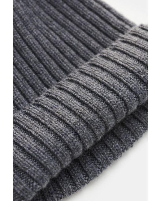 Fedeli Cashmere Mütze 'Bruno' in Gray für Herren