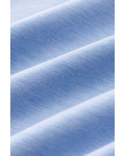 Finamore 1925 Longsleeve-Poloshirt 'Achille Orlando' in Blue für Herren