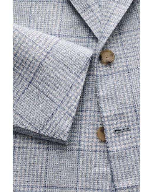 Cesare Attolini Sakko Rauchblau/Creme Kariert in Blue für Herren