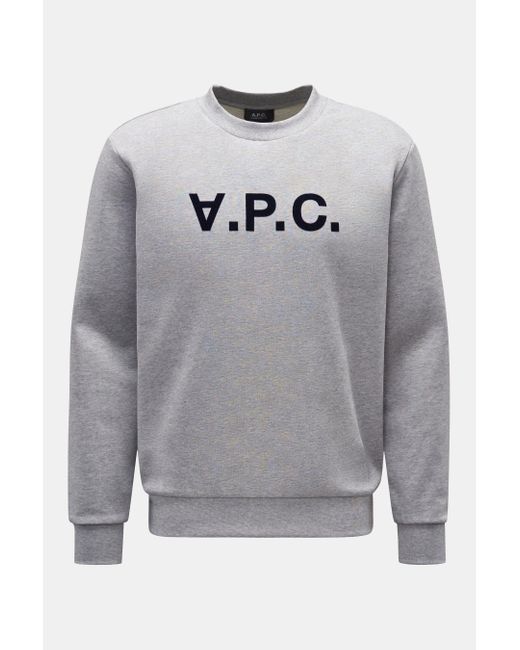 A.P.C. Rundhals-Sweatshirt in Gray für Herren