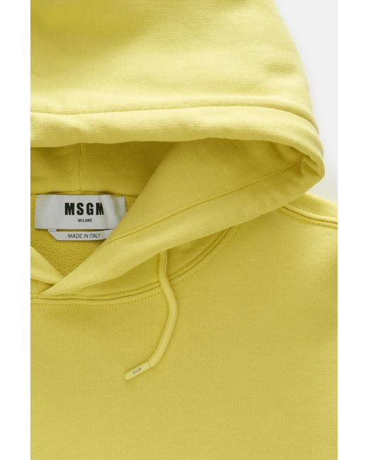 MSGM Kapuzenpullover in Yellow für Herren