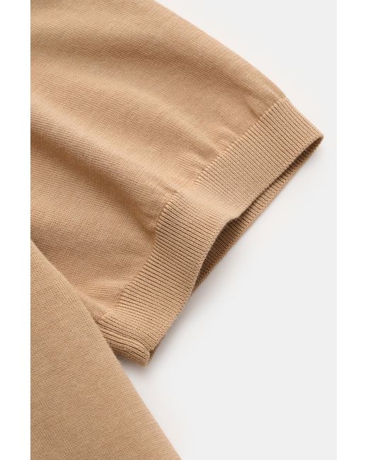 Drumohr Kurzarmpullover in Natural für Herren