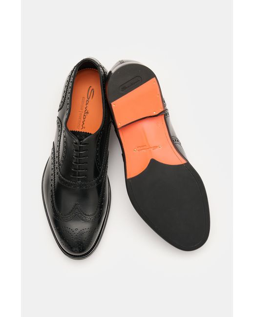 Santoni Oxford 'Collin' in Black für Herren