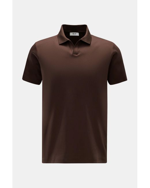 NN07 Jersey-Poloshirt 'Paul' in Brown für Herren