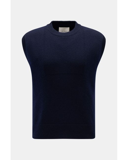 Lisa Yang Cashmere Pullunder 'Dennis' in Blue für Herren