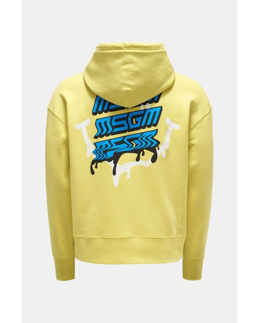 MSGM Kapuzenpullover in Yellow für Herren