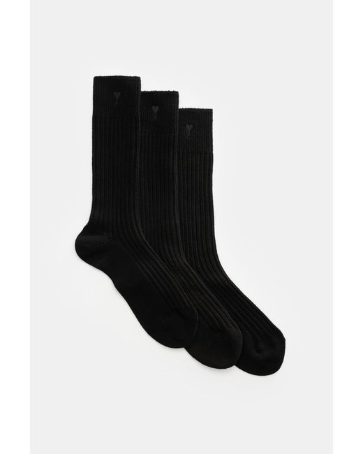 AMI Strümpfe 3Er-Set in Black für Herren