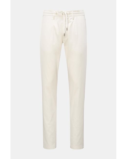 ACE DENIM Jogpants 'Soft Chino' in White für Herren