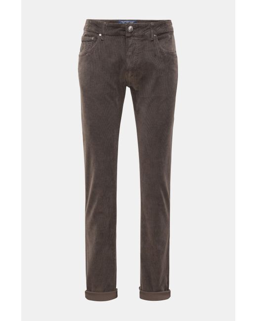 handpicked Cordhose 'Ravello' in Gray für Herren