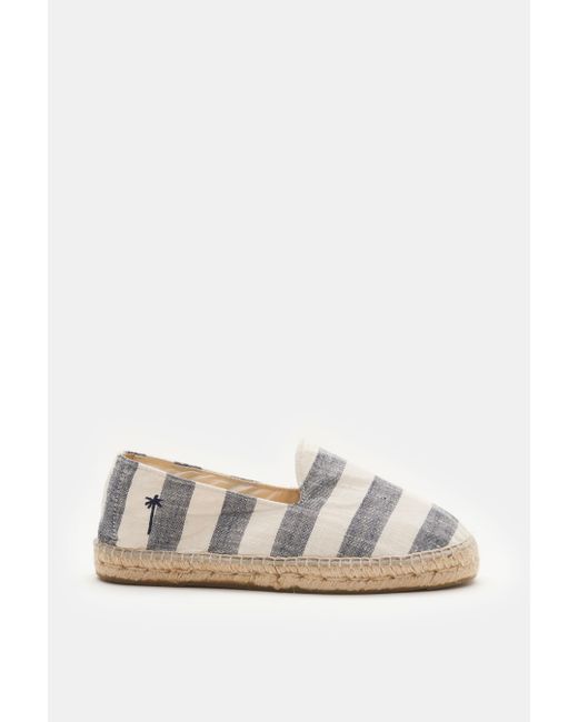 Manebí MANEBÍ Espadrilles beige/creme gestreift in White für Herren