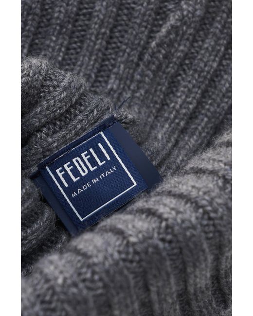 Fedeli Cashmere Mütze 'Bruno' in Gray für Herren