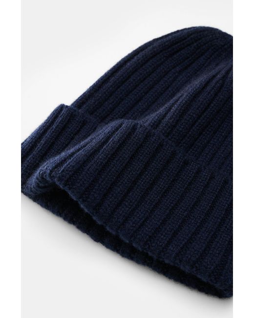 Fedeli Cashmere Mütze in Blue für Herren
