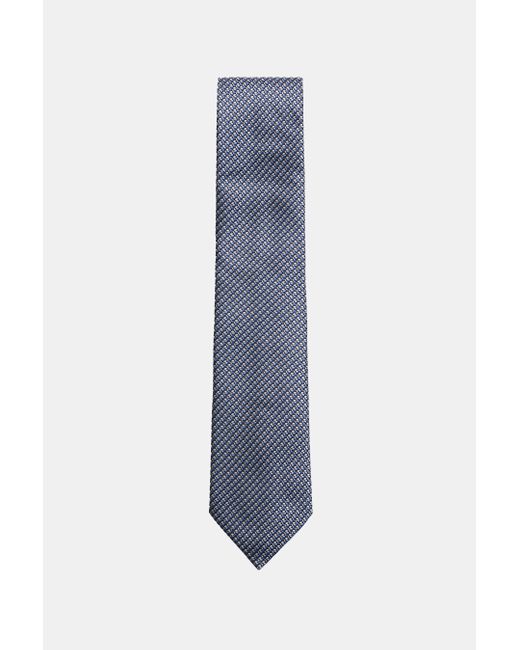 Zegna Seidenkrawatte/Schwarz/Hellgrau Gemustert in Blue für Herren