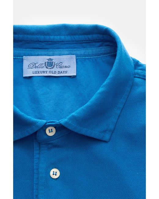 Della Ciana Longsleeve-Poloshirt in Blue für Herren