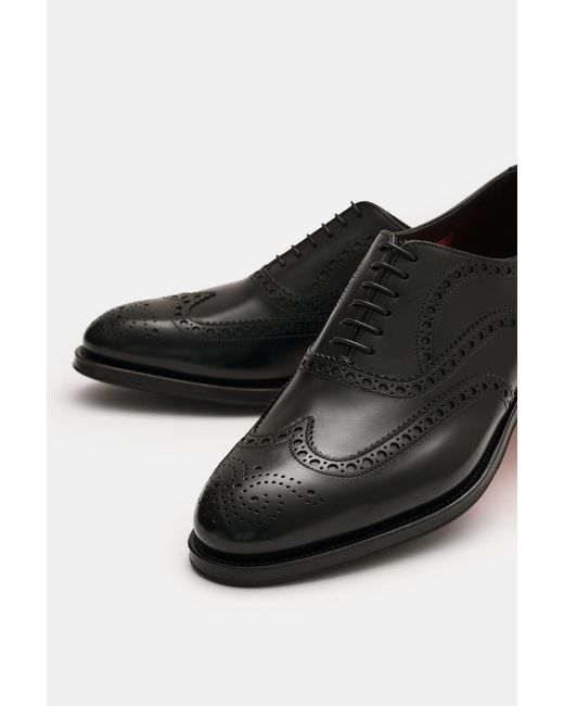 Santoni Oxford 'Collin' in Black für Herren