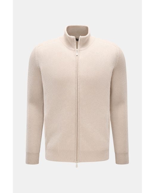Gran Sasso Cashmere Strickjacke in Natural für Herren