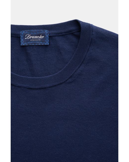 Drumohr Kurzarmpullover in Blue für Herren
