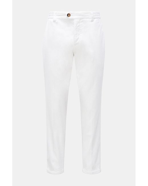 PT Torino Cord-Joggpants 'Rebel Fit' in White für Herren