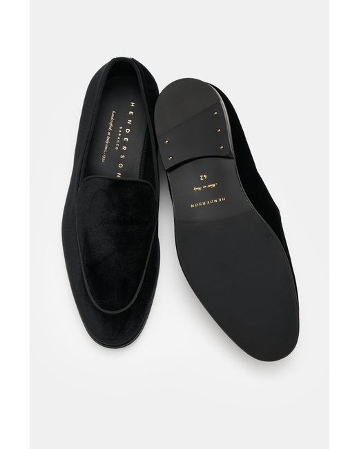 Henderson Loafer 'Velluto' in Black für Herren