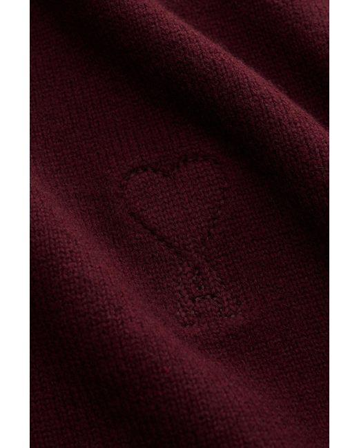 AMI V-Neck Pullover in Red für Herren