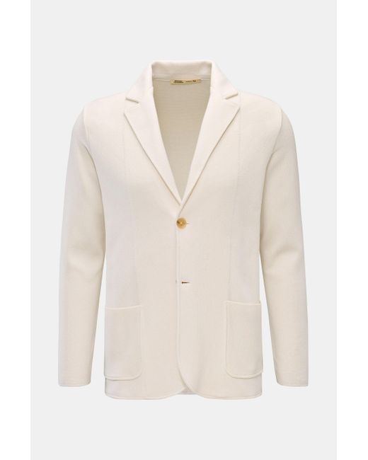 Maurizio Baldassari Strickblazer in Natural für Herren