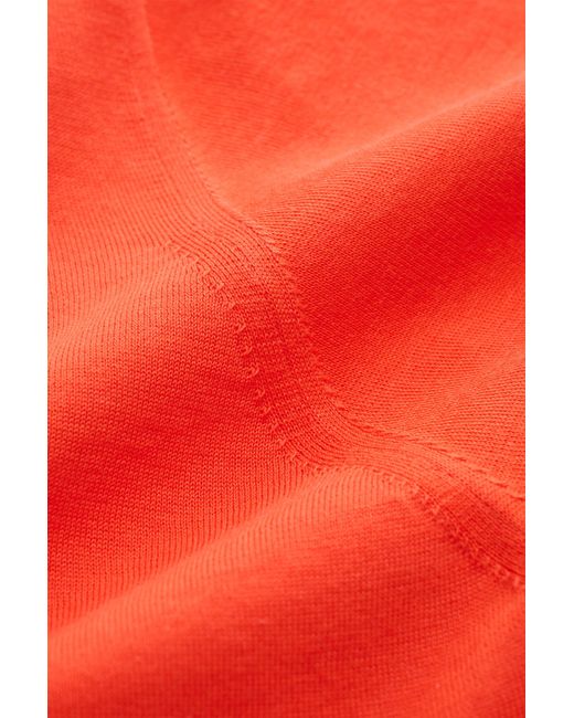 Drumohr Kurzarmpullover in Orange für Herren