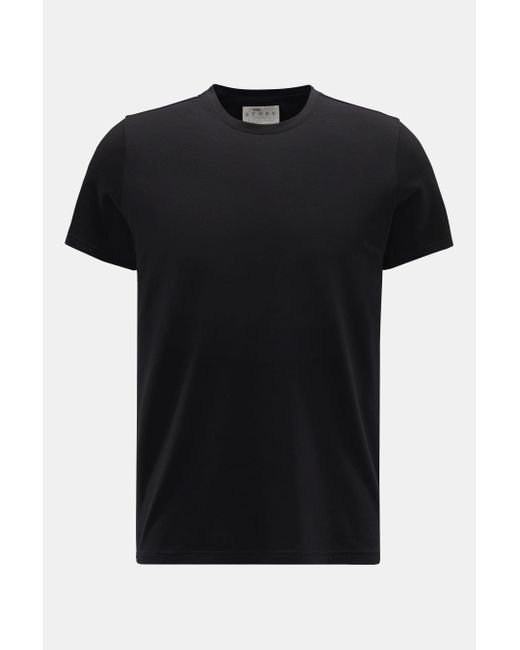 Mey Story Rundhals-T-Shirt in Black für Herren