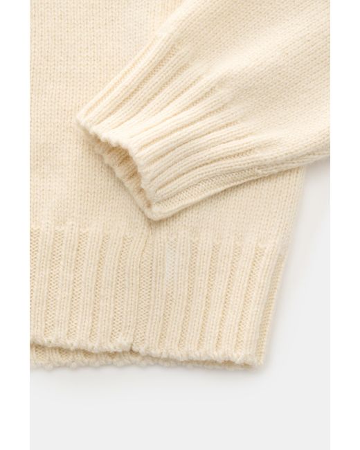 Fedeli V-Neck Pullover in Natural für Herren