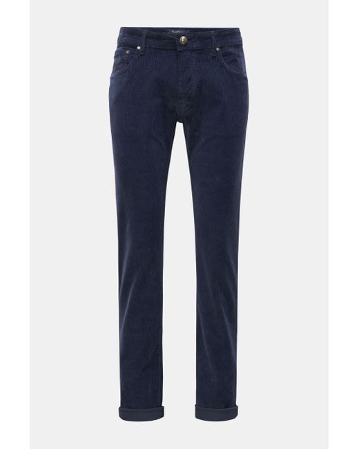 handpicked Cordhose 'Ravello' in Blue für Herren