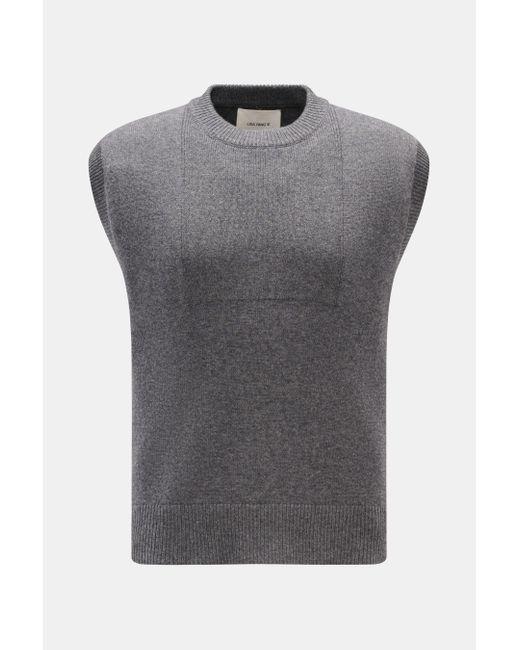 Lisa Yang Cashmere Pullunder 'Dennis' Meliert in Gray für Herren