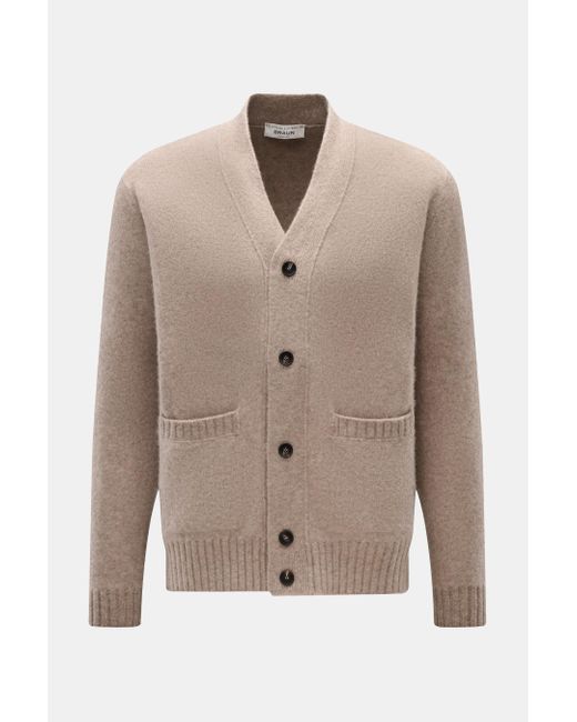 FILIPPO DE LAURENTIIS Cardigan Meliert in Natural für Herren